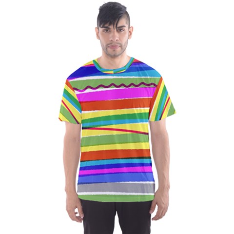 Print Ink Colorful Background Men s Sport Mesh T-shirt by Cemarart