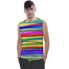 Print Ink Colorful Background Men s Regular Tank Top by Cemarart