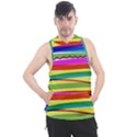 Print Ink Colorful Background Men s Sleeveless Hoodie View1