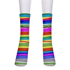 Print Ink Colorful Background Crew Socks by Cemarart