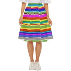 Print Ink Colorful Background Classic Short Skirt by Cemarart