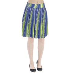 Texture Multicolour Gradient Grunge Pleated Skirt by Cemarart