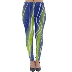 Texture Multicolour Gradient Grunge Lightweight Velour Leggings by Cemarart