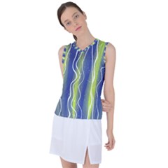 Texture Multicolour Gradient Grunge Women s Sleeveless Sports Top by Cemarart