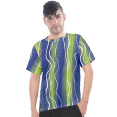 Texture Multicolour Gradient Grunge Men s Sport Top by Cemarart