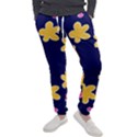 Doodle Flower Leaves Plant Design Men s Jogger Sweatpants View1