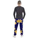 Doodle Flower Leaves Plant Design Men s Jogger Sweatpants View2