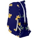 Doodle Flower Leaves Plant Design Travelers  Backpack View1