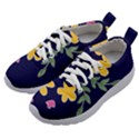 Doodle Flower Leaves Plant Design Kids Athletic Shoes View2