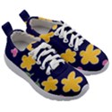 Doodle Flower Leaves Plant Design Kids Athletic Shoes View3