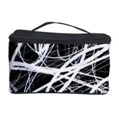 Ink Texture Colorful Blots Red Cosmetic Storage Case by Cemarart