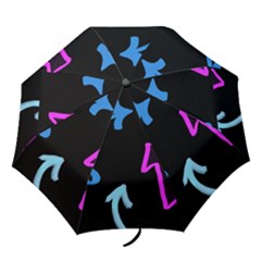 Ink Brushes Texture Grunge Folding Umbrellas by Cemarart