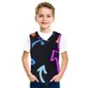 Ink Brushes Texture Grunge Kids  Basketball Tank Top View1