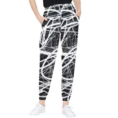 Flower Print Doodle Pattern Floral Women s Tapered Pants by Cemarart