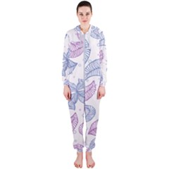 Blob Gradient Blur Scatter Hooded Jumpsuit (ladies) by Cemarart