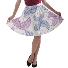 Blob Gradient Blur Scatter A-line Skater Skirt by Cemarart