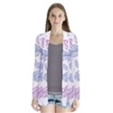 Blob Gradient Blur Scatter Drape Collar Cardigan View1