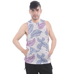 Blob Gradient Blur Scatter Men s Sleeveless Hoodie by Cemarart