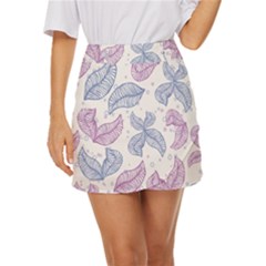 Blob Gradient Blur Scatter Mini Front Wrap Skirt by Cemarart