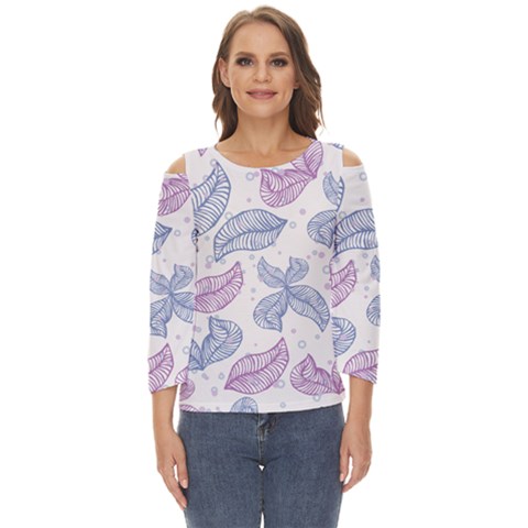 Blob Gradient Blur Scatter Cut Out Wide Sleeve Top by Cemarart