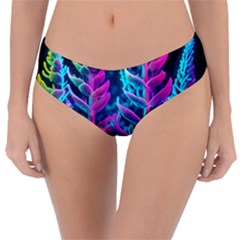 Spring Flower Neon Wallpaper Reversible Classic Bikini Bottoms by Cemarart