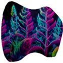 Spring Flower Neon Wallpaper Velour Head Support Cushion View3