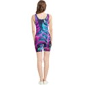 Spring Flower Neon Wallpaper Women s Wrestling Singlet View2