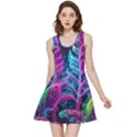 Spring Flower Neon Wallpaper Inside Out Reversible Sleeveless Dress View1