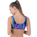 Spring Flower Neon Wallpaper Front Tie Bikini Top View2