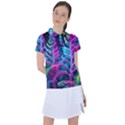 Spring Flower Neon Wallpaper Women s Polo T-Shirt View1