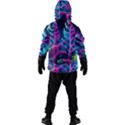 Spring Flower Neon Wallpaper Men s Zip Ski and Snowboard Waterproof Breathable Jacket View4