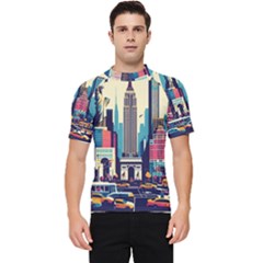 Skyscrapers City Usa Men s Short Sleeve Rash Guard by Cemarart