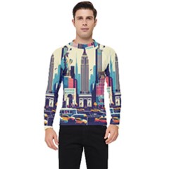 Skyscrapers City Usa Men s Long Sleeve Rash Guard by Cemarart