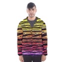 Rainbow Wood Digital Paper Pattern Men s Hooded Windbreaker View1