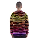 Rainbow Wood Digital Paper Pattern Men s Hooded Windbreaker View2