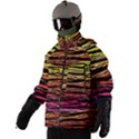 Rainbow Wood Digital Paper Pattern Men s Zip Ski and Snowboard Waterproof Breathable Jacket View2