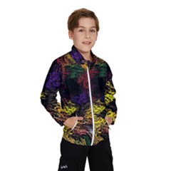 Floral Patter Flowers Floral Drawing Kids  Windbreaker