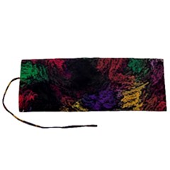 Abstract Painting Colorful Roll Up Canvas Pencil Holder (s) by Cemarart