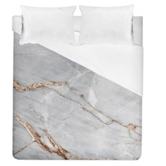 Gray Light Marble Stone Texture Background Duvet Cover (queen Size) by Cemarart