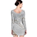 Gray Light Marble Stone Texture Background Long Sleeve Velvet Bodycon Dress View2