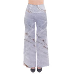 Gray Light Marble Stone Texture Background So Vintage Palazzo Pants by Cemarart