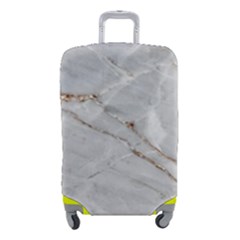 Gray Light Marble Stone Texture Background Luggage Cover (small) by Cemarart