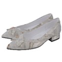 Gray Light Marble Stone Texture Background Women s Bow Heels View2