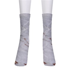 Gray Light Marble Stone Texture Background Crew Socks