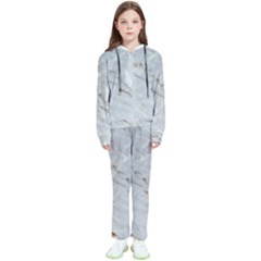 Gray Light Marble Stone Texture Background Kids  Tracksuit by Cemarart