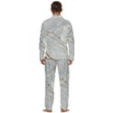 Gray Light Marble Stone Texture Background Men s Long Sleeve Velvet Pocket Pajamas Set View4