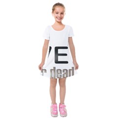 Leaf Leaf Kids  Short Sleeve Velvet Dress