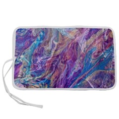 Amethyst Flow Pen Storage Case (l) by kaleidomarblingart