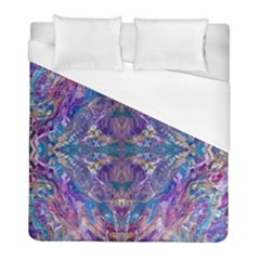 Cobalt Arabesque Duvet Cover (full/ Double Size) by kaleidomarblingart