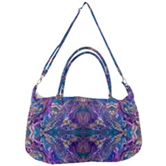 Cobalt Arabesque Removable Strap Handbag by kaleidomarblingart